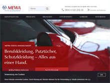 Tablet Screenshot of mewa.de